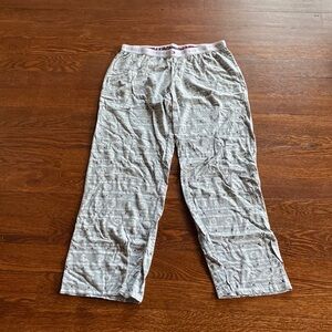 Tommy Hilfiger Winter Print Pajama Lounge Pants Gray SIZE M